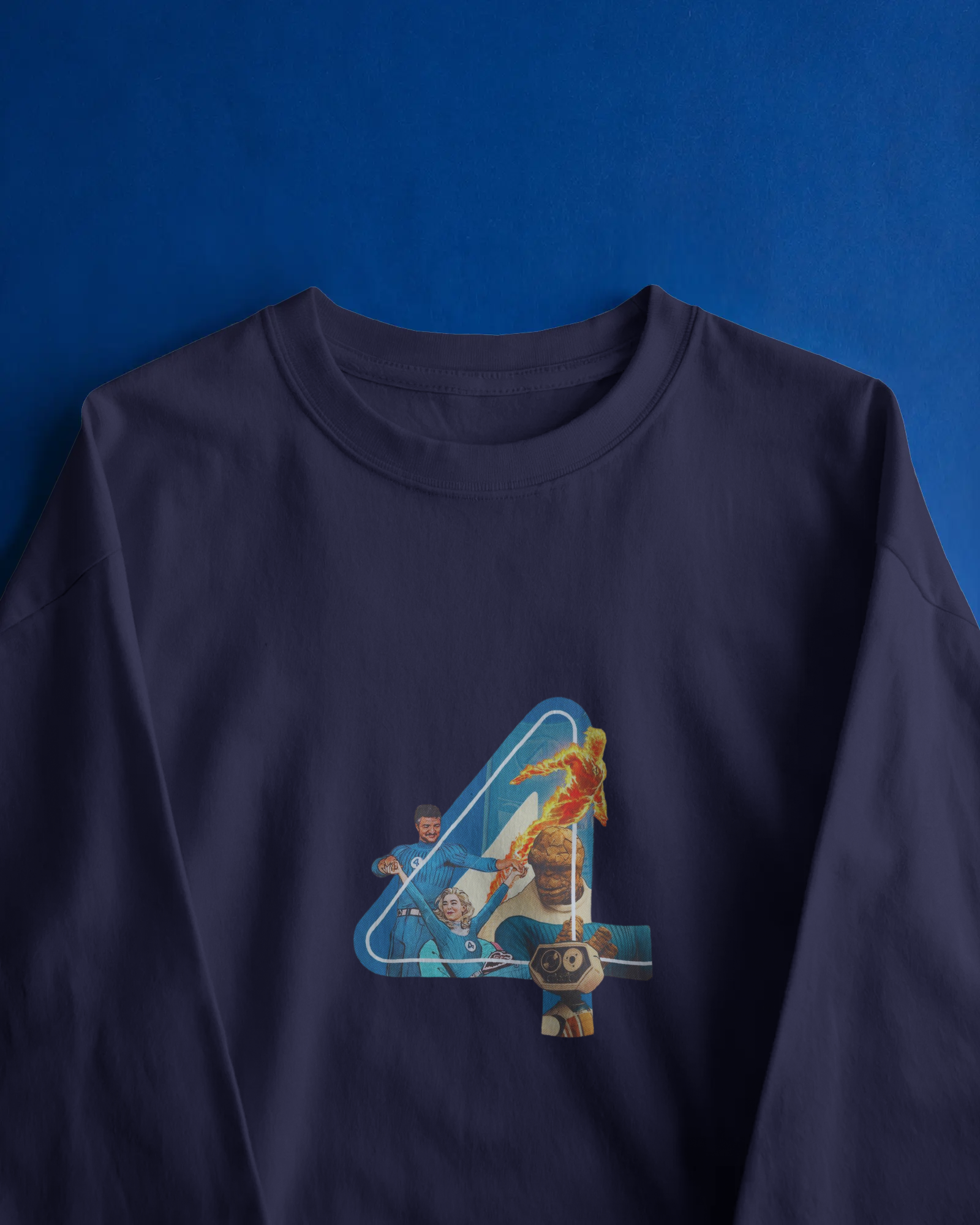 Marvel's Fantastic Four Team-Up Men's Full Sleeve T-Shirt | Teeyatra