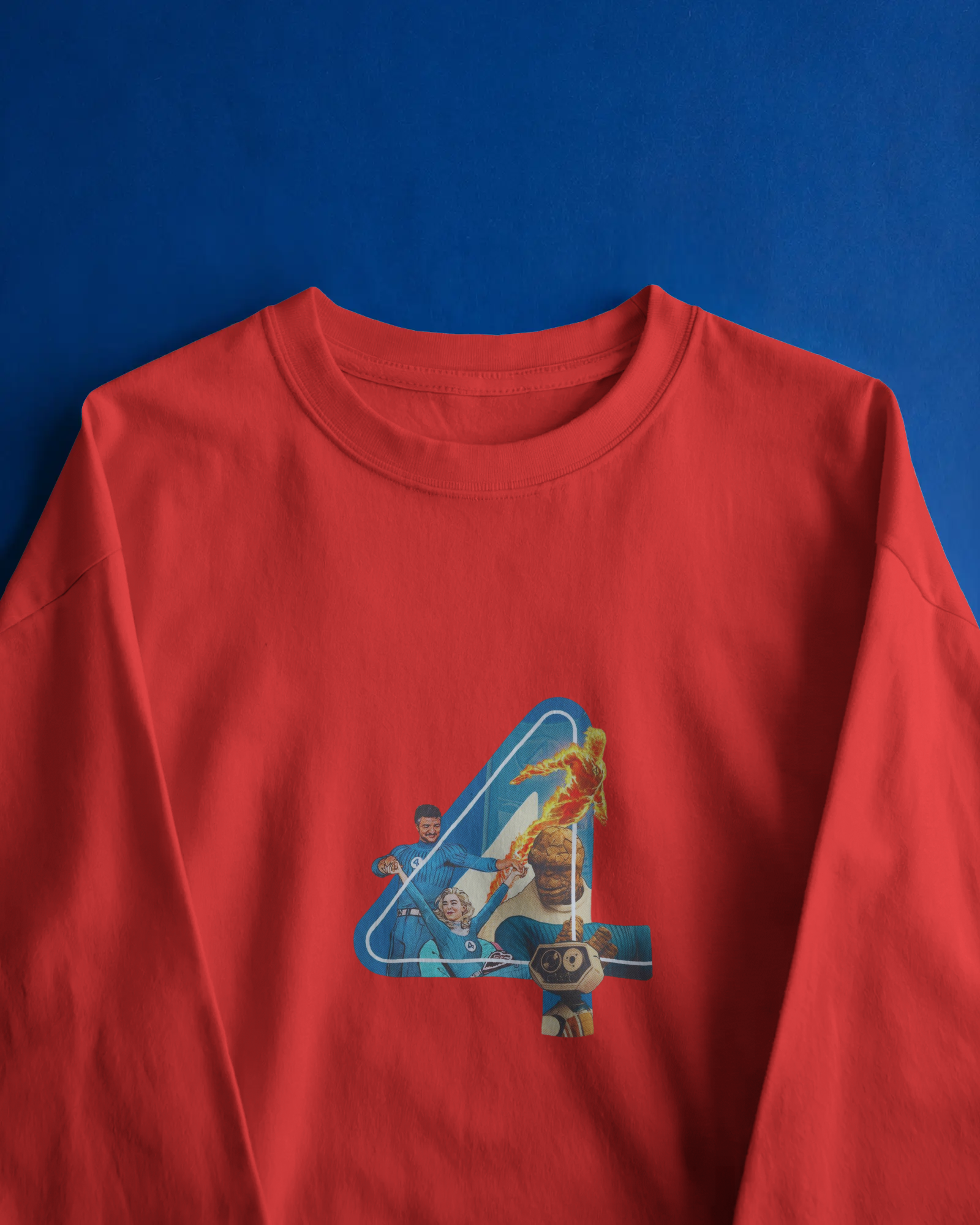 Marvel's Fantastic Four Team-Up Men's Full Sleeve T-Shirt | Teeyatra