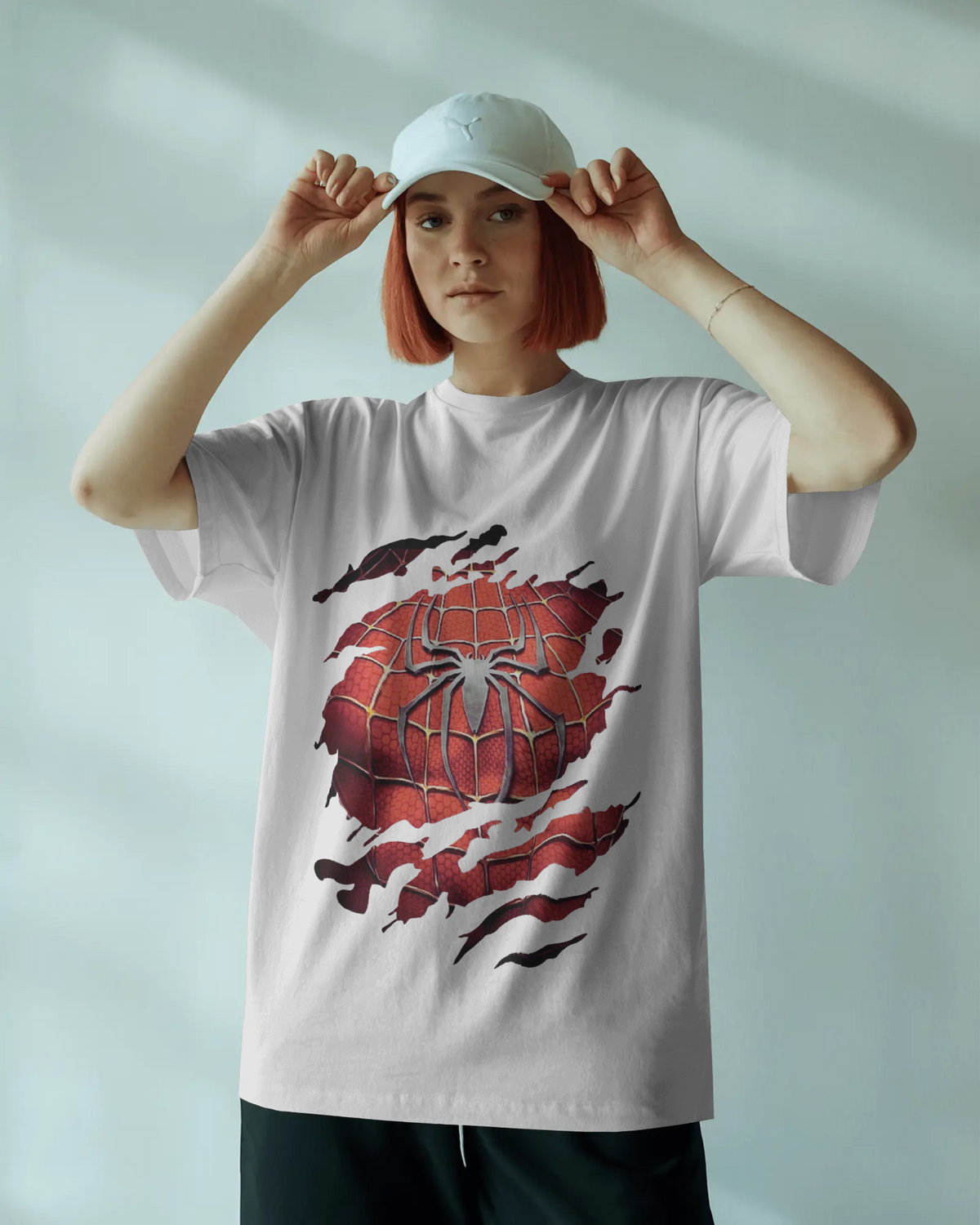 Unleash Your Inner Marvel Spider-Man Ladies Classic Crew T-Shirt | Teeyatra