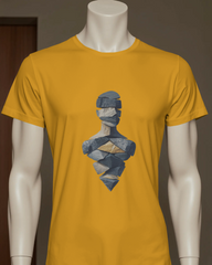 Geometric Layered Art Men's Classic Crew T-Shirt | Teeyatra | Abstract