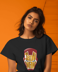 Marvel's Iron Man Core Symbol Ladies Classic Crew T-Shirt | Teeyatra