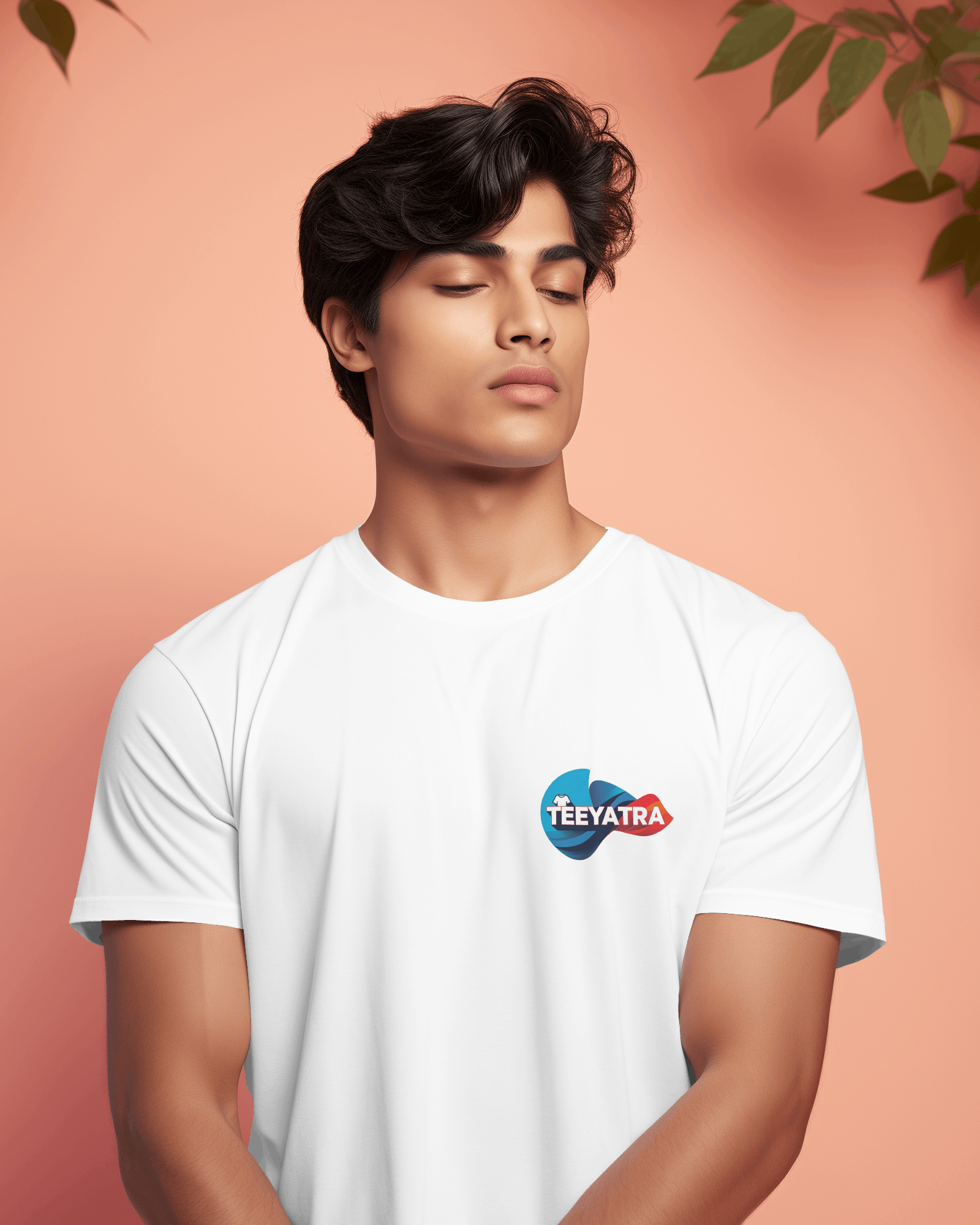 TEEYATRA Logo Men's Classic Crew T-Shirt | Teeyatra