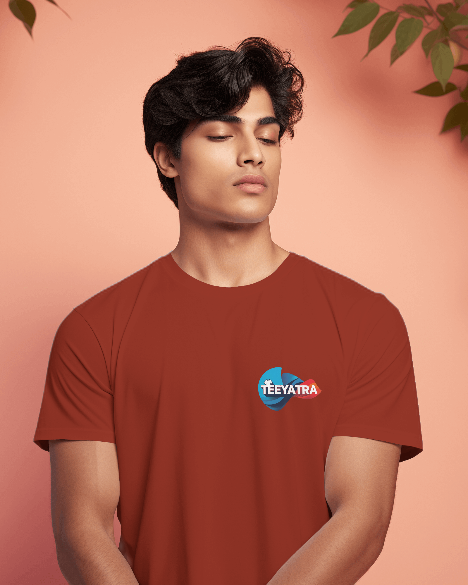 TEEYATRA Logo Men's Classic Crew T-Shirt | Teeyatra