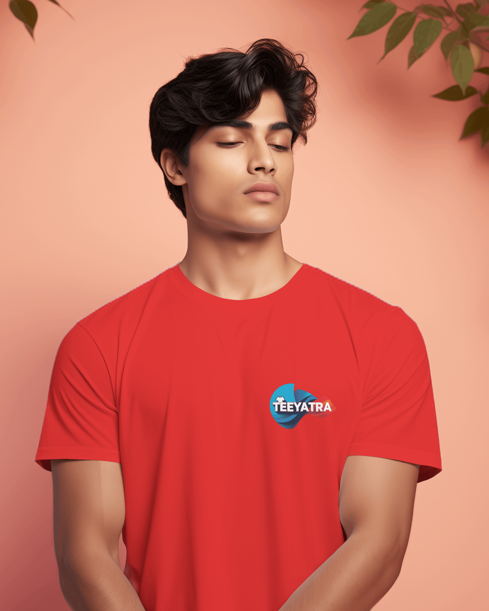 TEEYATRA Logo Men's Classic Crew T-Shirt | Teeyatra