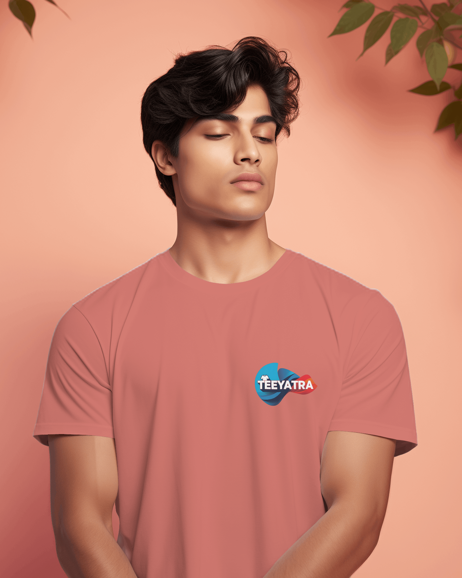 TEEYATRA Logo Men's Classic Crew T-Shirt | Teeyatra