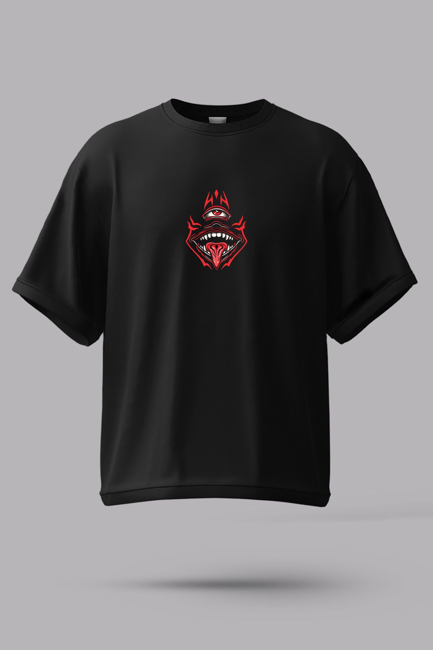 King of Curse Anime Oversized T-Shirt – 240 GSM French Terry | Premium DTF Back Print | Unisex Streetwear