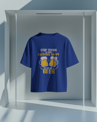 Brew-tifully Sarcastic Ladies Classic Crew T-Shirt | Teeyatra | Abstract