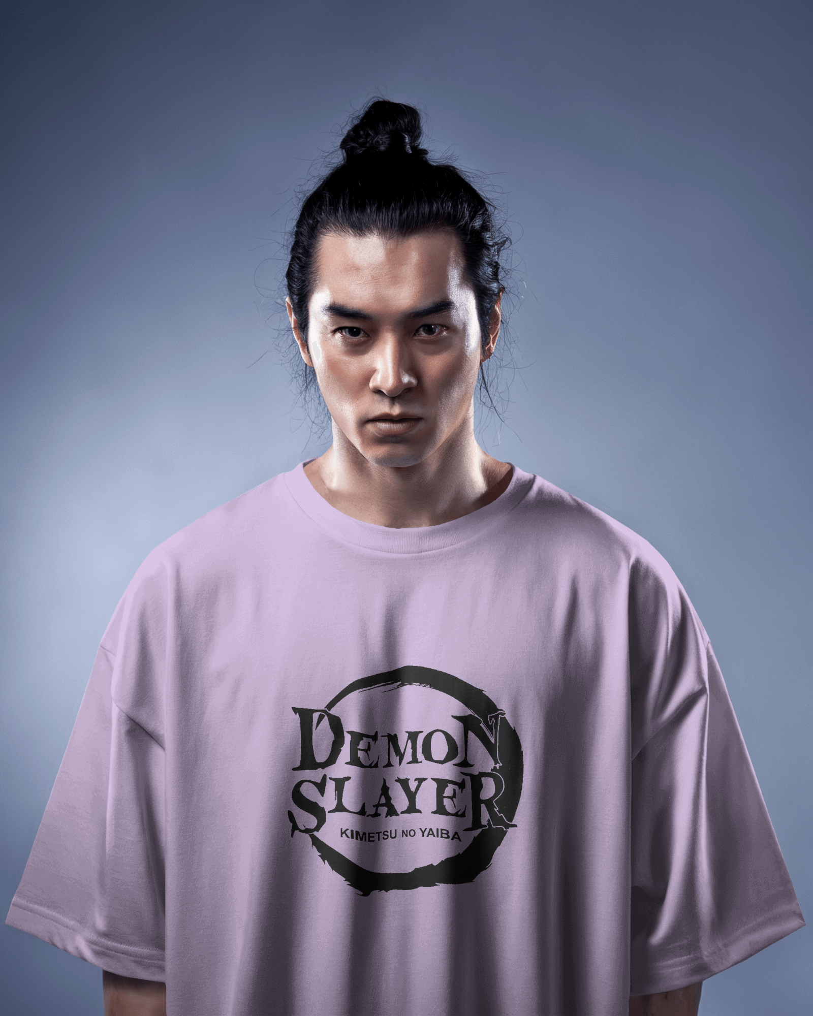 Tanjiro Kamado Men's Terry Oversized Tee | Demon Slayer  | Teeyatra | Anime