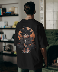 Dragon Ball Z: Urban Saiyan Anime Men's Oversized Classic T-shirt | Teeyatra