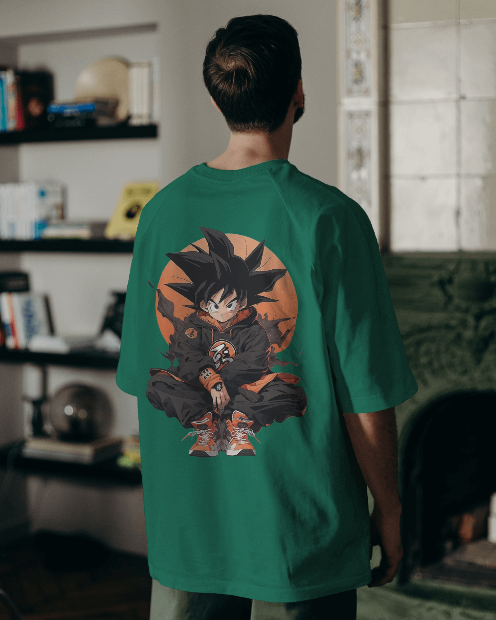 Dragon Ball Z: Urban Saiyan Anime Men's Oversized Classic T-shirt | Teeyatra