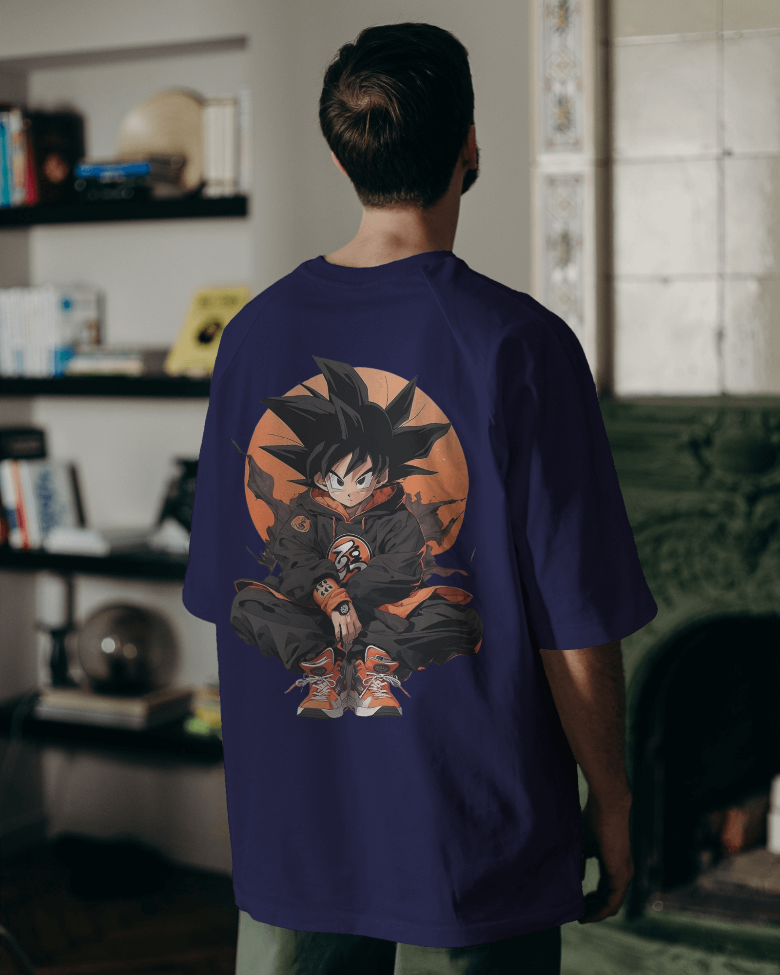 Dragon Ball Z: Urban Saiyan Anime Men's Oversized Classic T-shirt | Teeyatra