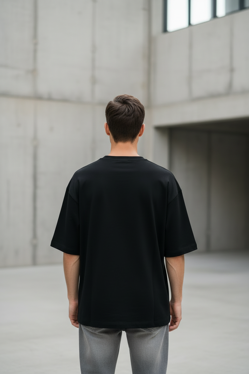 Men’s 240 GSM Oversized French Terry T-Shirt | Heavyweight Streetwear Tee