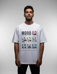 Panda-monium Cartoon Mood Oversized Standard T-Shirt | Teeyatra | Abstract