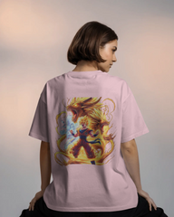Dragon Ball Z Ladies Oversized Anime T-Shirt - Premium DBZ Tee | TEEYATRA
