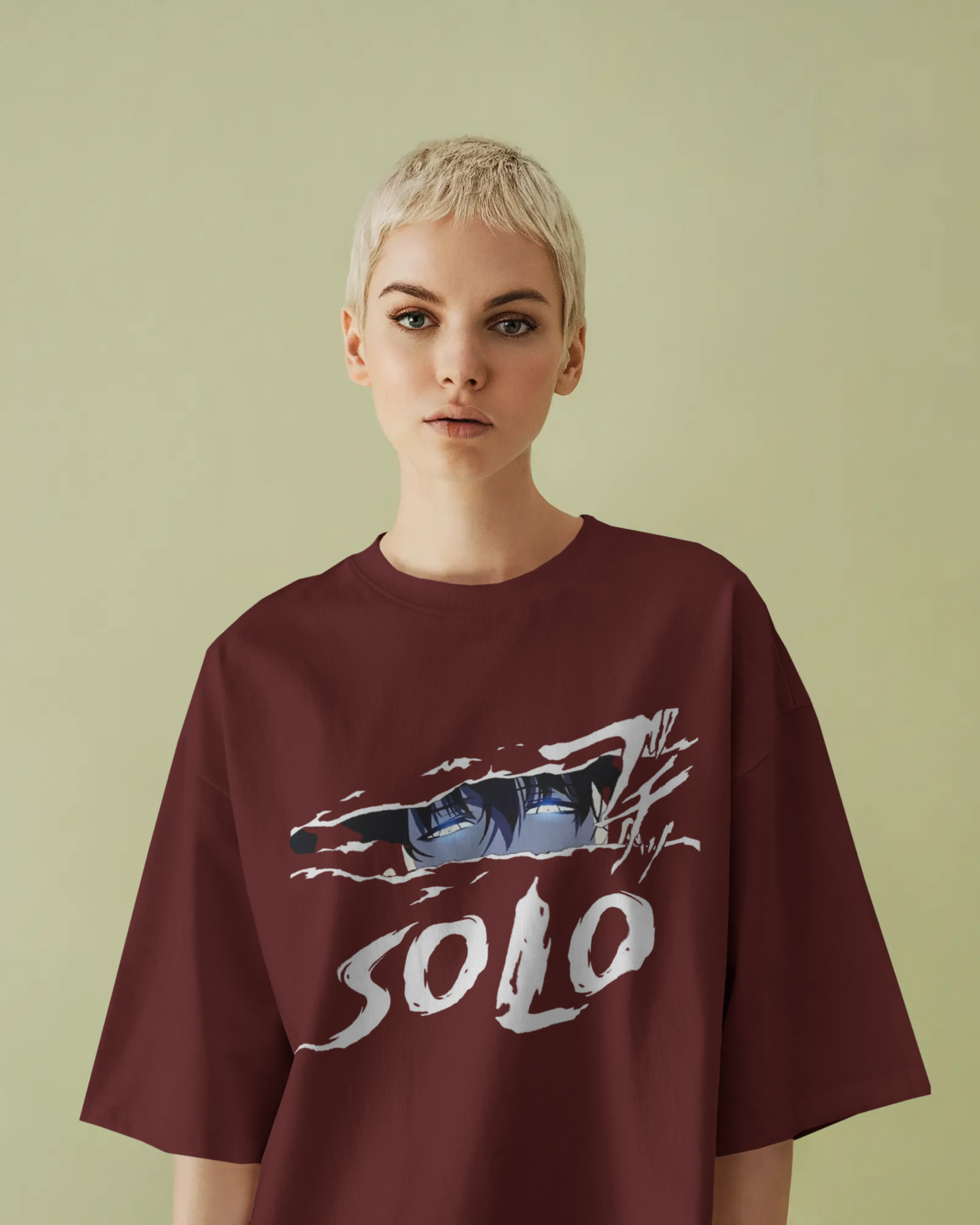 Solo Leveling Sung Jin-woo Ladies Oversized Classic T-shirt | Teeyatra | Anime