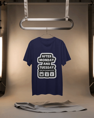 Humorous Work Week Men's Classic Crew T-Shirt | Teeyatra | Abstract