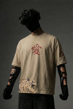 Teeyatra Gaara Desert Guardian Oversized T-Shirt | Naruto Edition