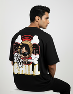 Luffy "Chill" Edition - One Piece | Premium Oversized Streetwear T-Shirt