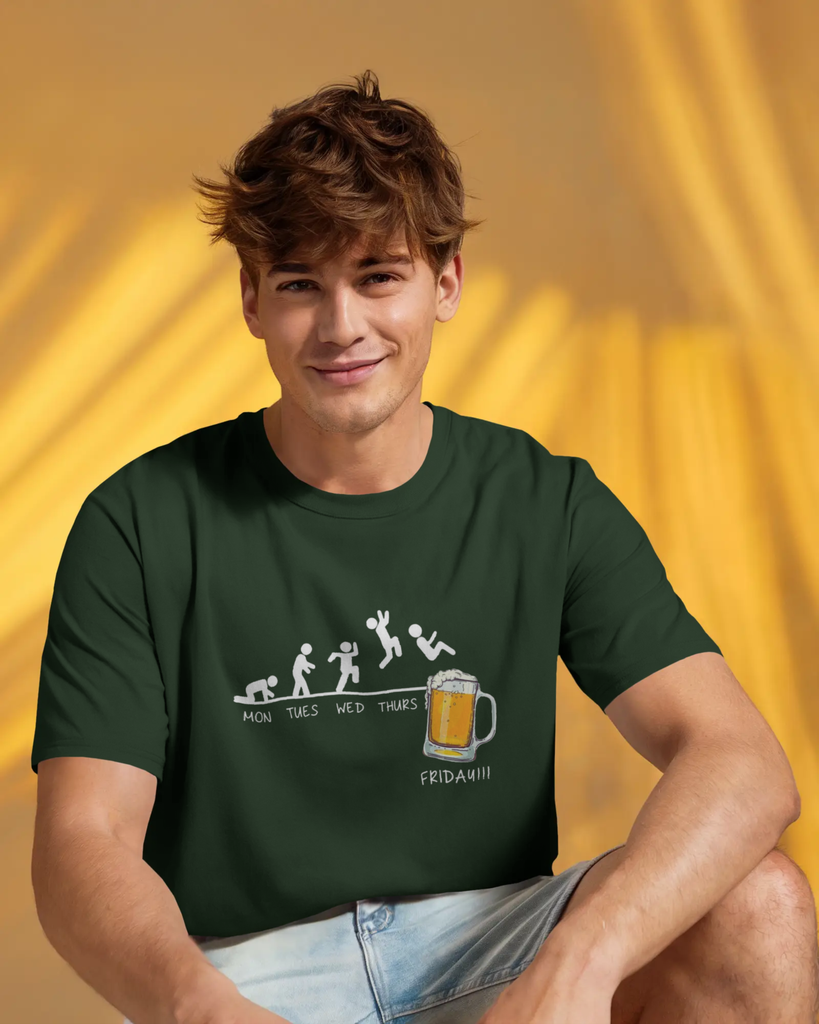 The Friday Finisher Men's Classic Crew T-Shirt | Teeyatra | Abstract