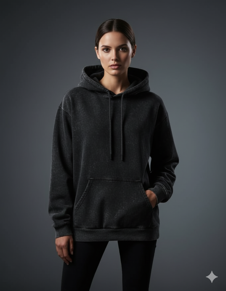 The Effortless Comfort Ladies Acid Washed Hoodie | Teeyatra