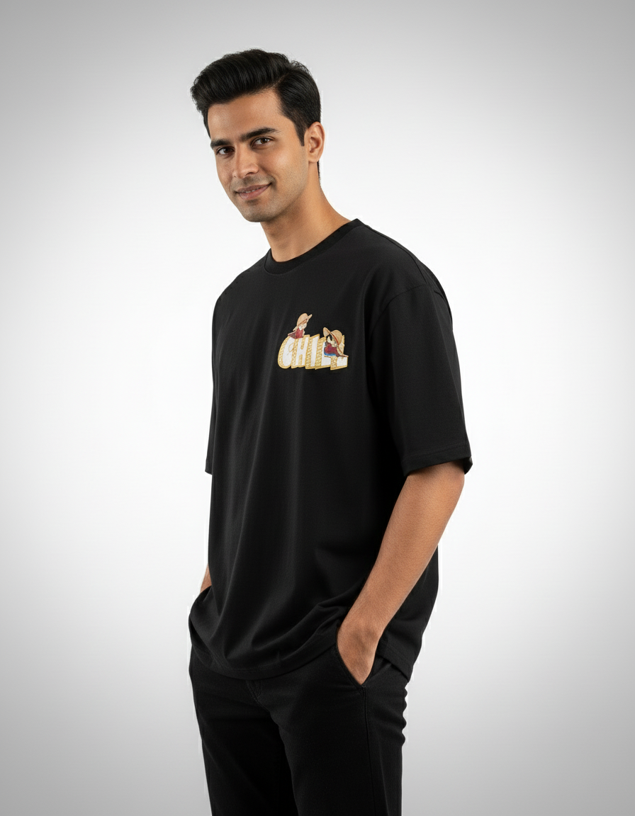 Luffy "Chill" Edition - One Piece | Premium Oversized Streetwear T-Shirt
