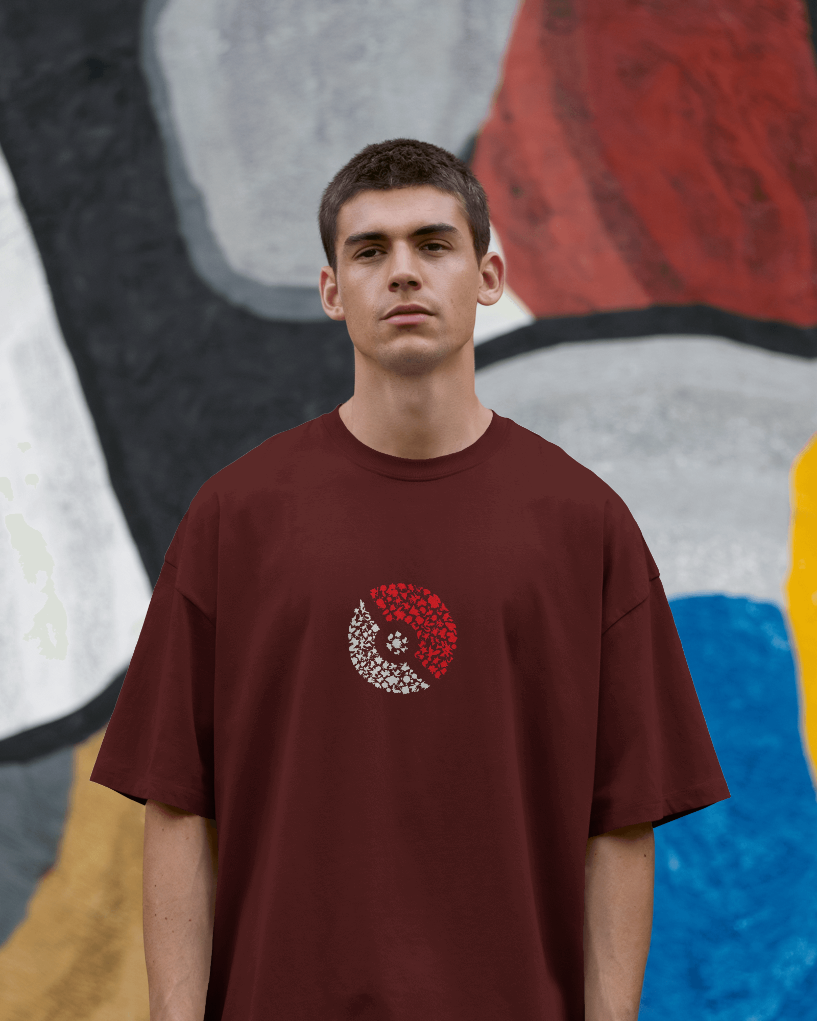 Charmander & Charizard Evolution Men's Oversized Classic T-shirt | Teeyatra | Anime