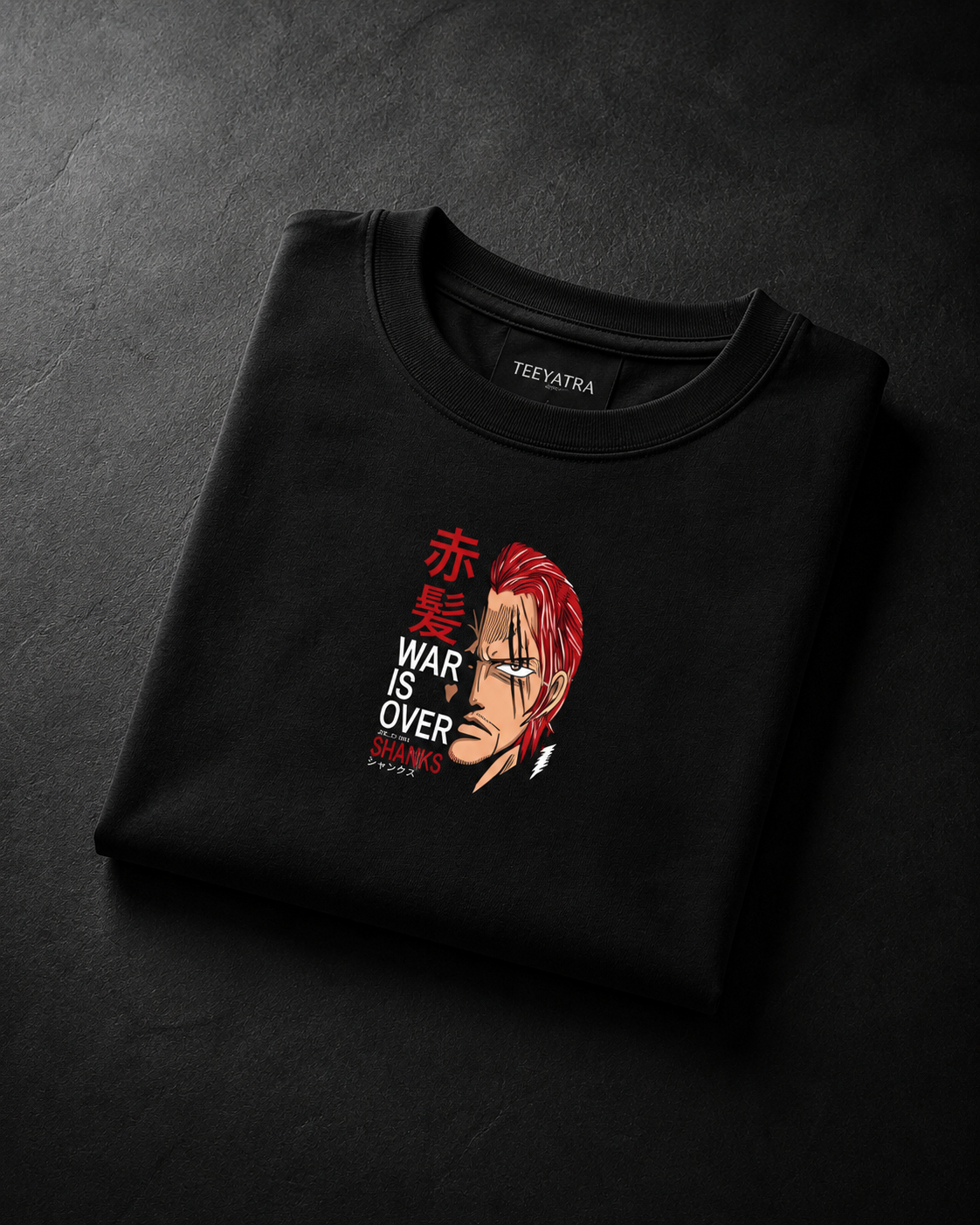 Teeyatra Shanks Red Emperor Oversized T-Shirt