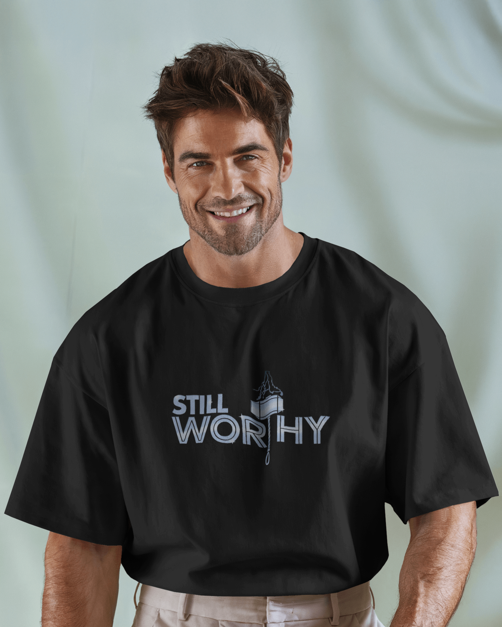 Defender of Earth: Avengers Back Print Men's Oversized Classic T-shirt | Teeyatra| Marvel