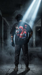 Teeyatra Spider Trinity Oversized T-Shirt