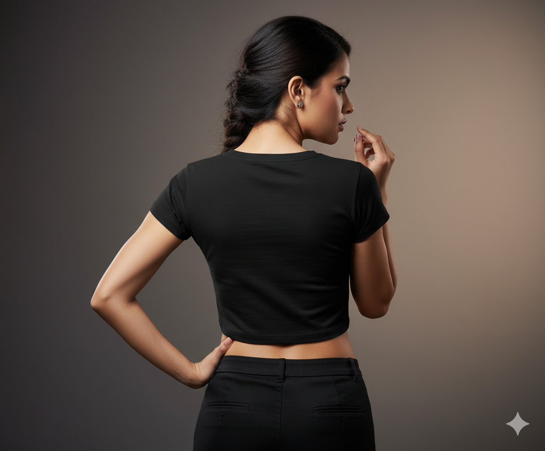 Melody of the Cosmos Crop Top | Teeyatra | Abstract