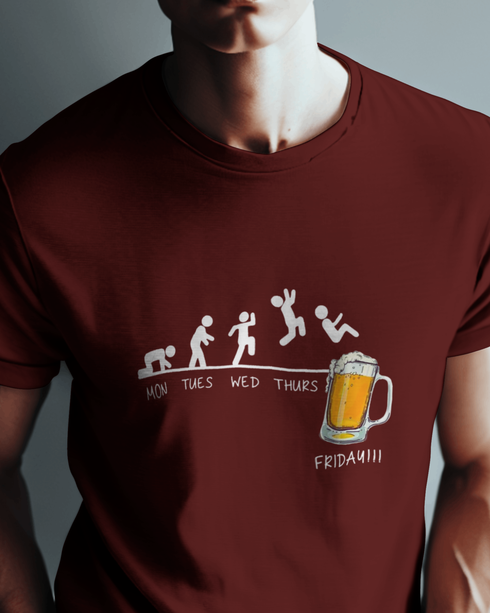 The Friday Finisher Men's Classic Crew T-Shirt | Teeyatra | Abstract