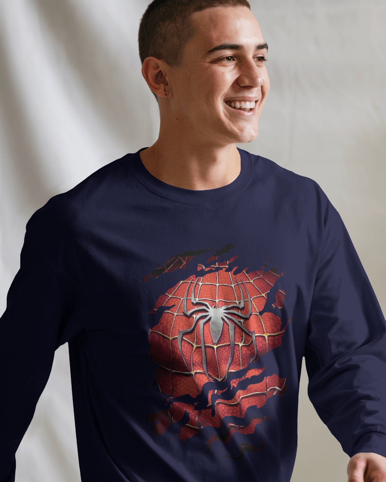 Unleash Your Inner Marvel Spider-Man, Men's Full Sleeve T-Shirt | Teeyatra
