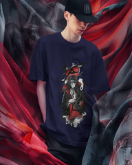 Akatsuki Itachi Uchiha Fan Unisex Oversized Classic T-shirt | Teeyatra | Anime