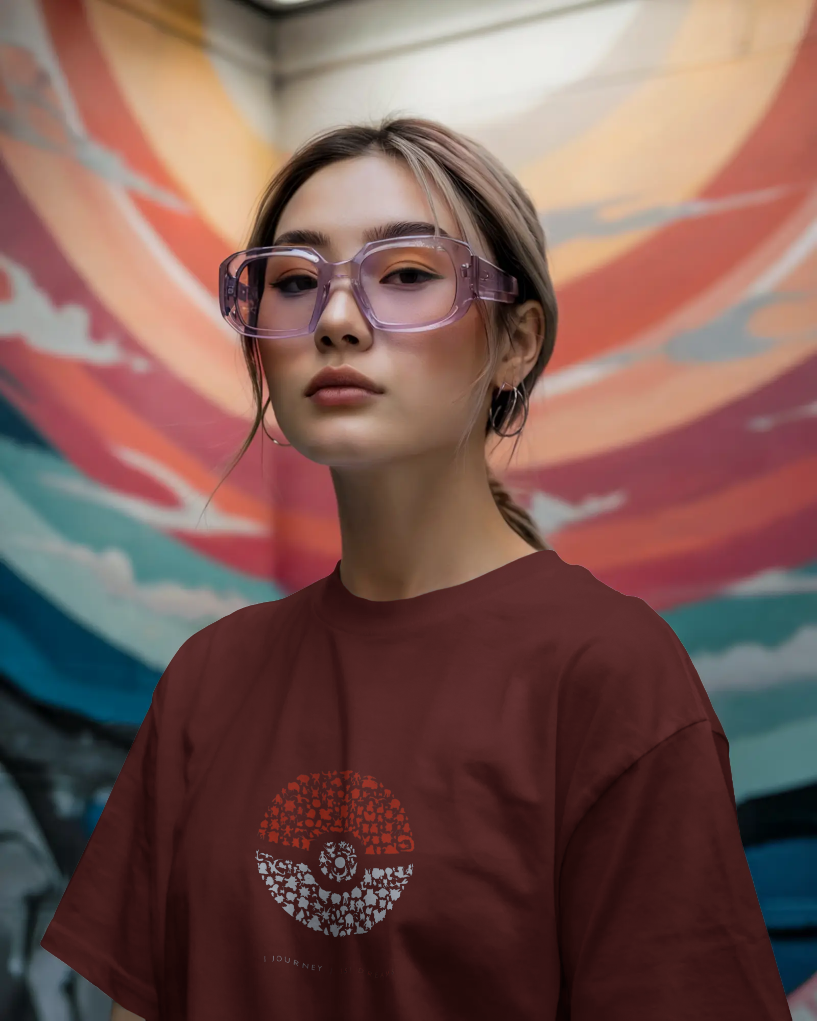 Charizard and Ash: The Unstoppable Duo Ladies Oversized Classic T-shirt | Teeyatra | Anime