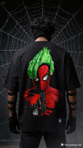Teeyatra Spider-Hulk Rage Oversized T-Shirt | 240 GSM French Terry | Premium Streetwear