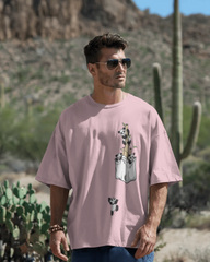 The Great Escape Panda Men's Oversized Classic T-shirt | Teeyatra | Cartoon