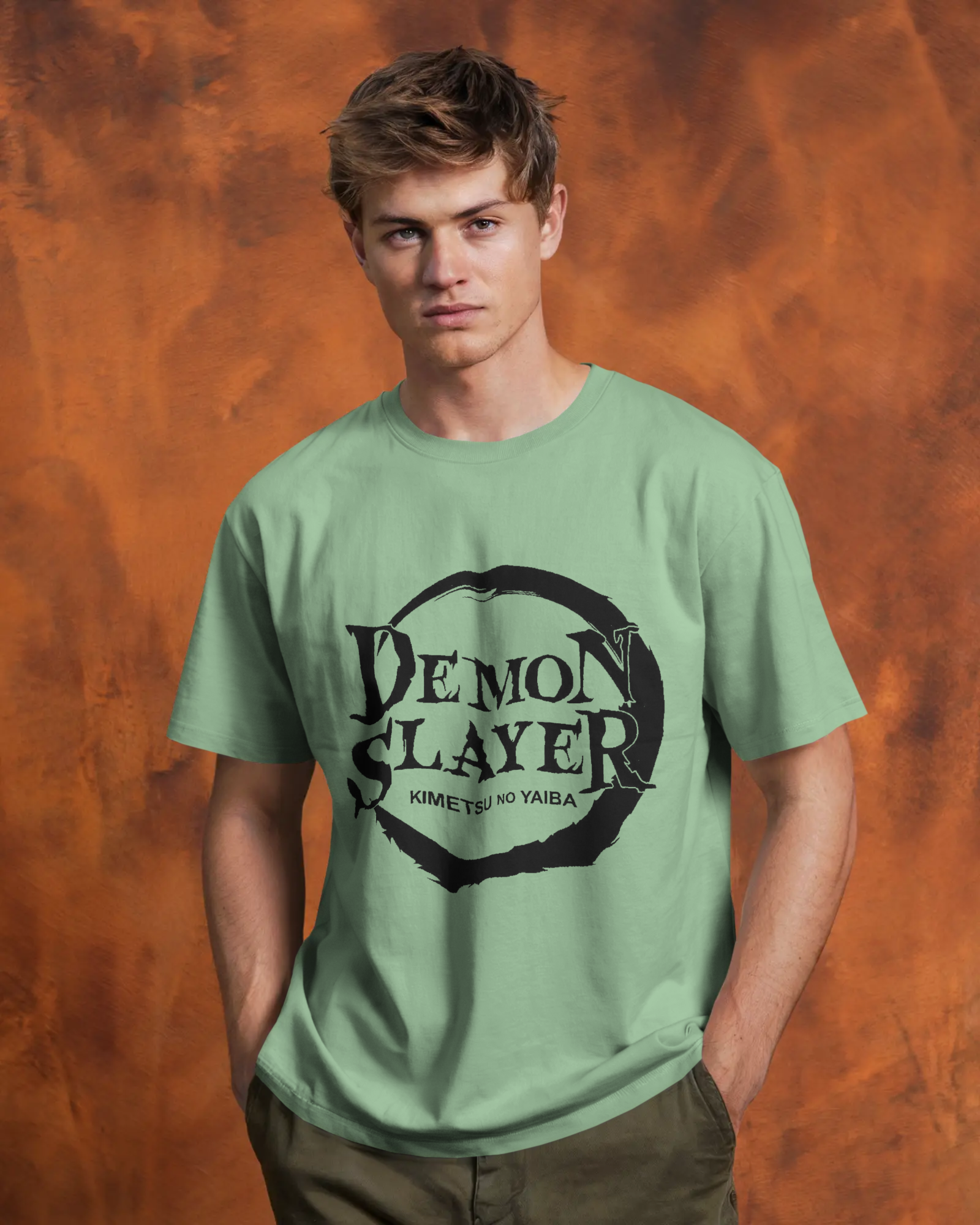 Demon Slayer Anime Men's Classic Crew T-Shirt | Teeyatra