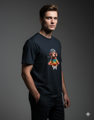 "Street King" Monkey Men's Basic T-Shirt | Teeyatra | Abstract