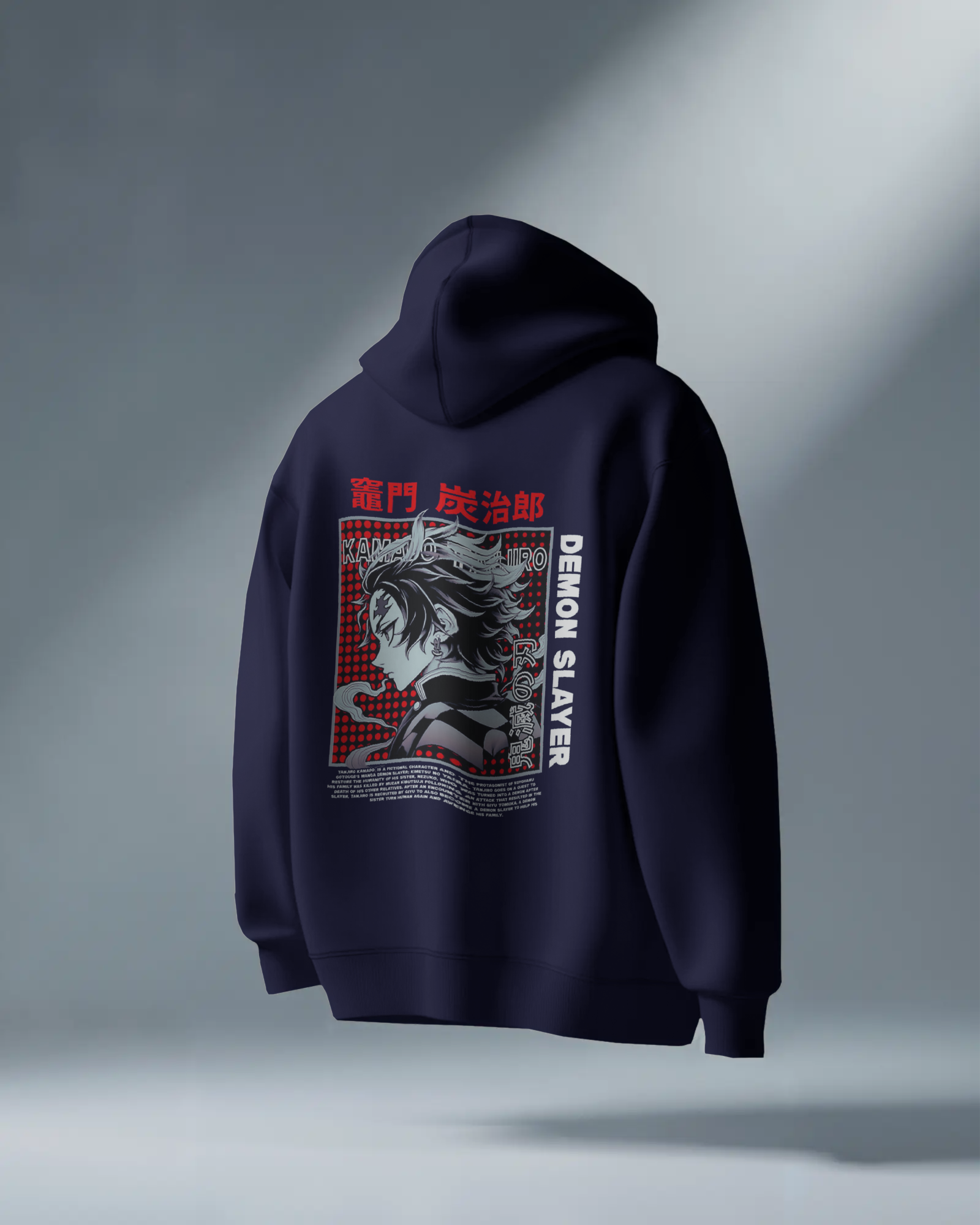 Demon Slayer Tanjiro Kamado Anime Back Print Men's Hoodie | Teeyatra