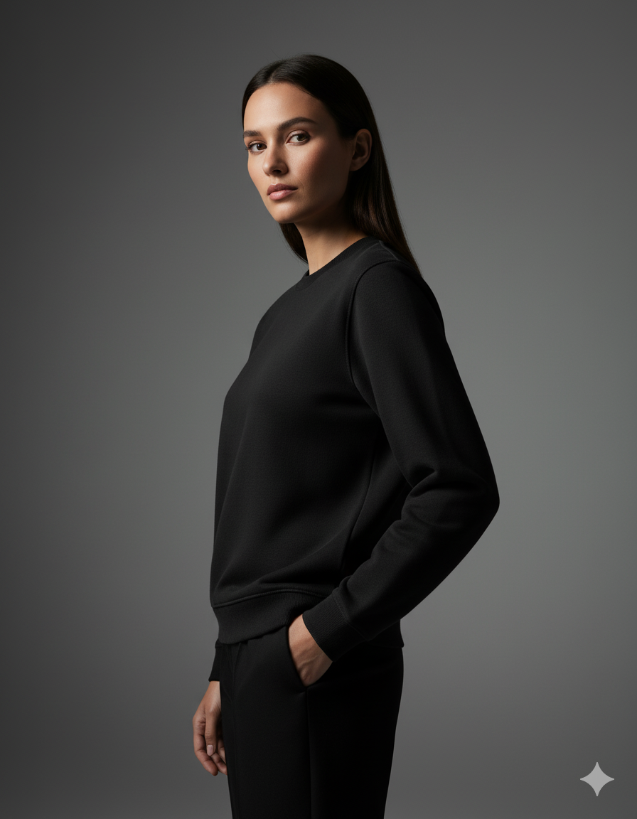 Classic Crewneck Ladies Sweatshirt | Teeyatra