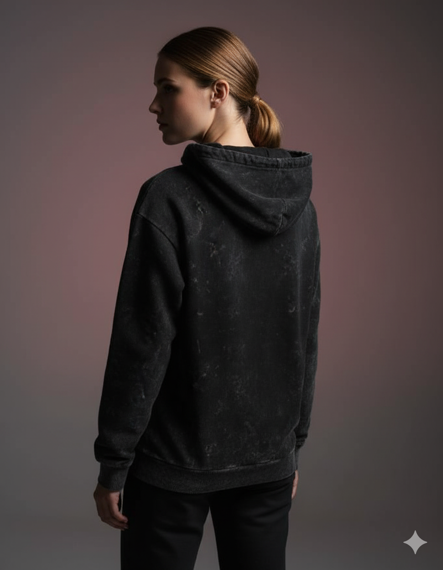 The Effortless Comfort Ladies Acid Washed Hoodie | Teeyatra