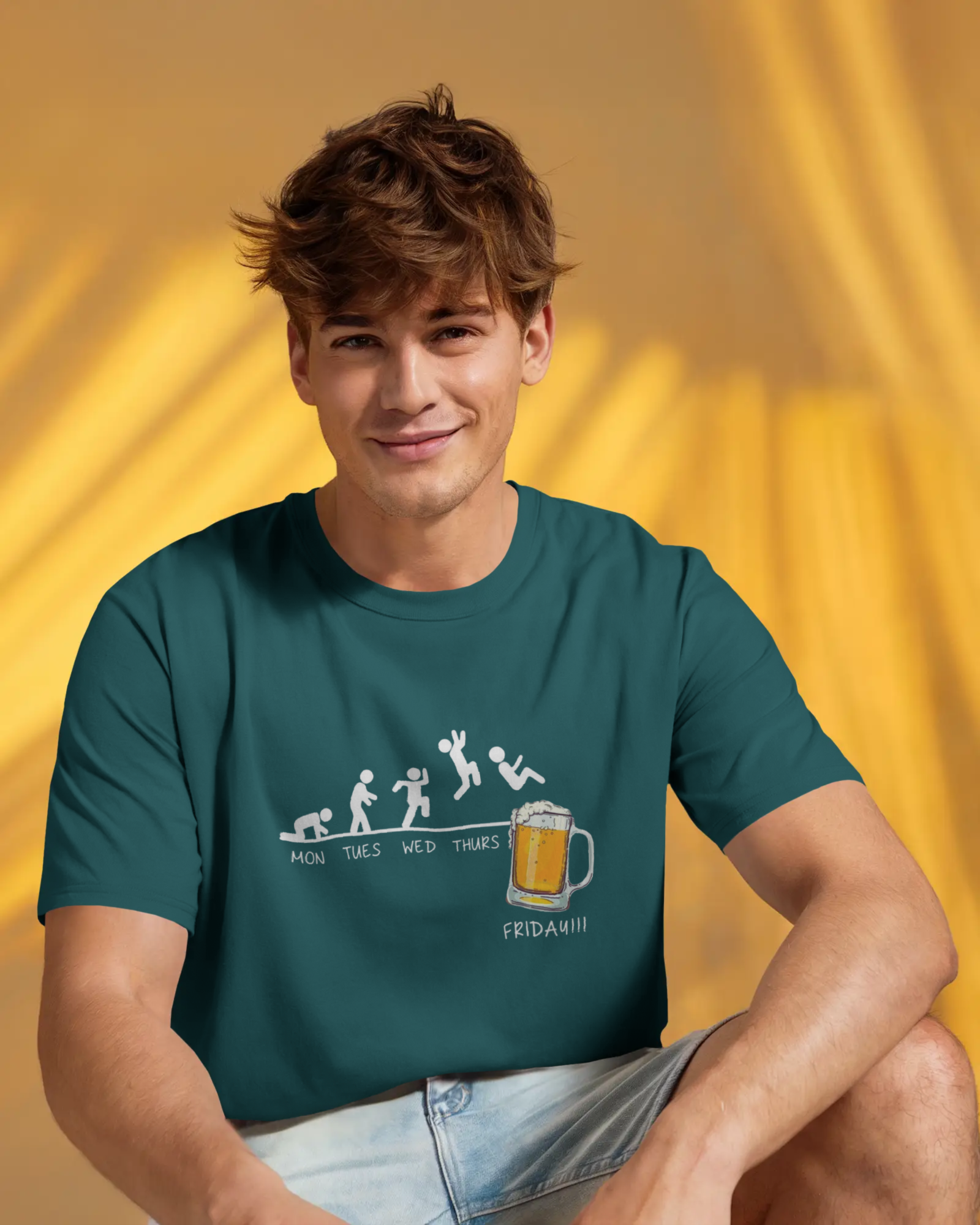 The Friday Finisher Men's Classic Crew T-Shirt | Teeyatra | Abstract