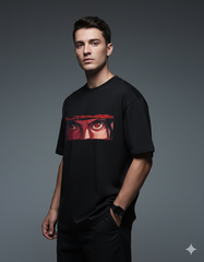 Mysterious Sasuke Anime Men's Oversized Tee | Teeyatra