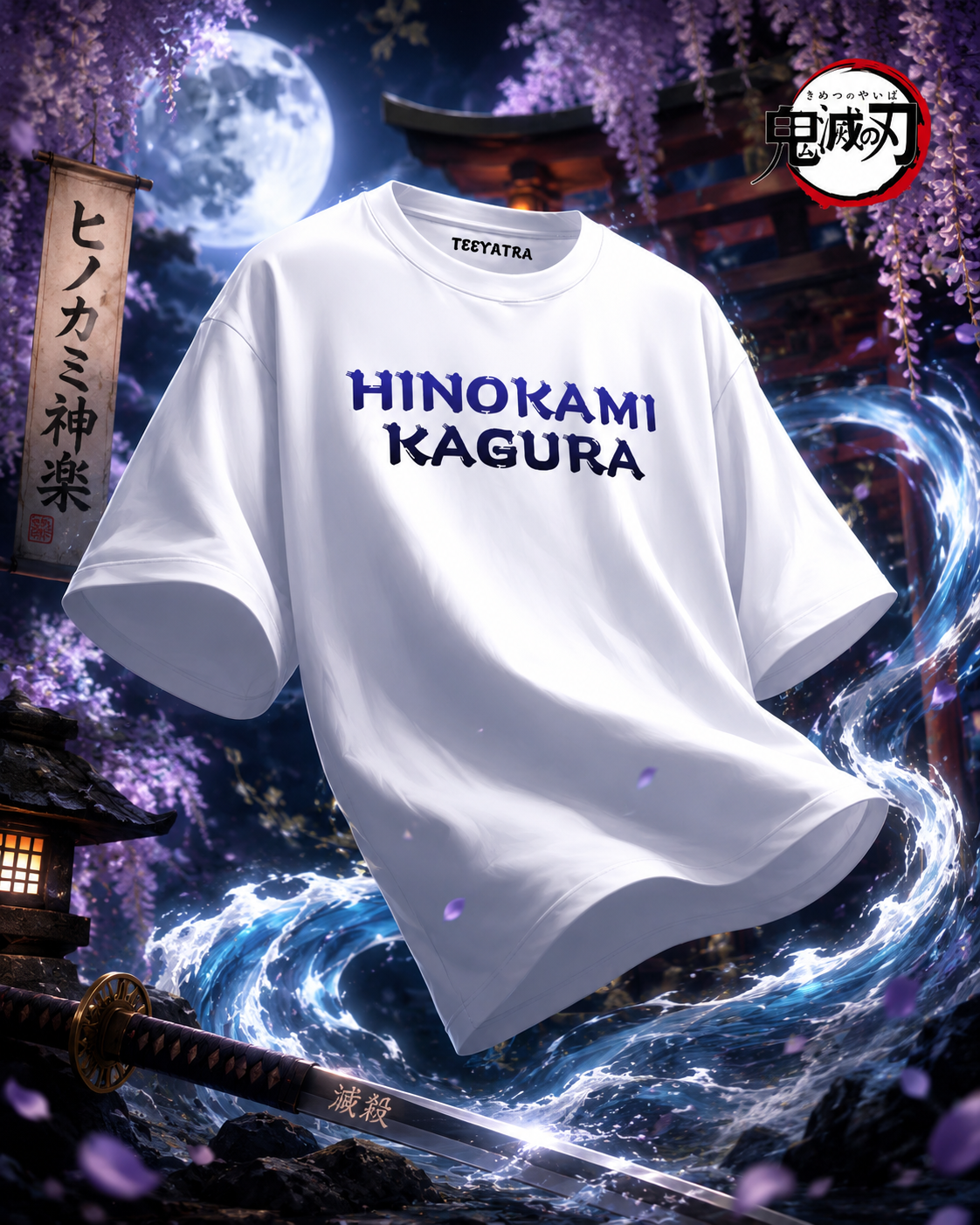 Teeyatra Hinokami Kagura Oversized T-Shirt