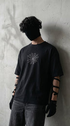 Teeyatra Spider Trinity Oversized T-Shirt