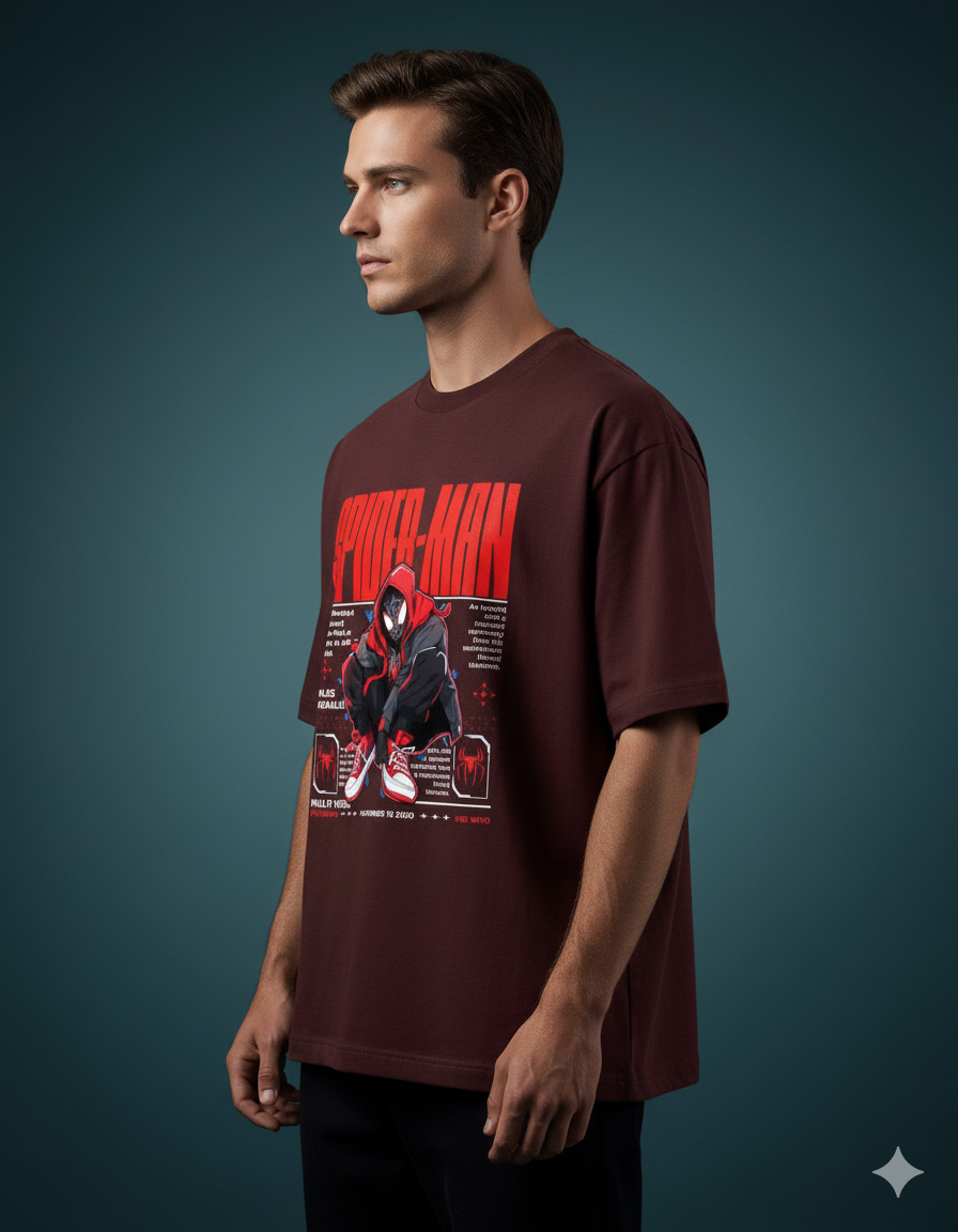 Marvel's Spider-Man: Miles Morales Oversized Classic T-shirt | Teeyatra