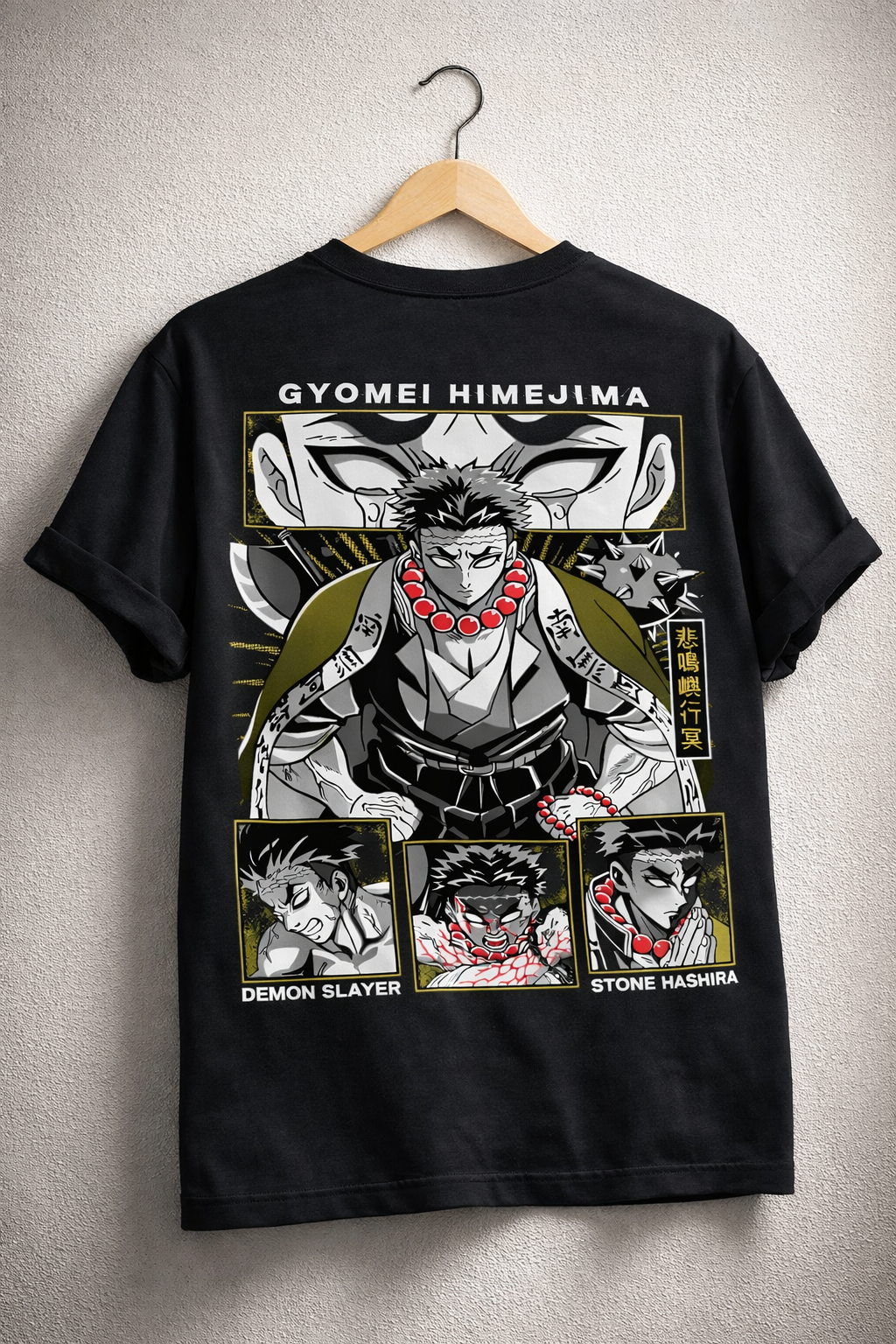 Teeyatra Stone Hashira Gyomei Oversized 240 GSM Tee