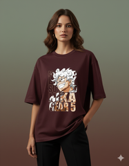 Gear 5 Luffy Anime Ladies Oversized Classic T-shirt | Teeyatra