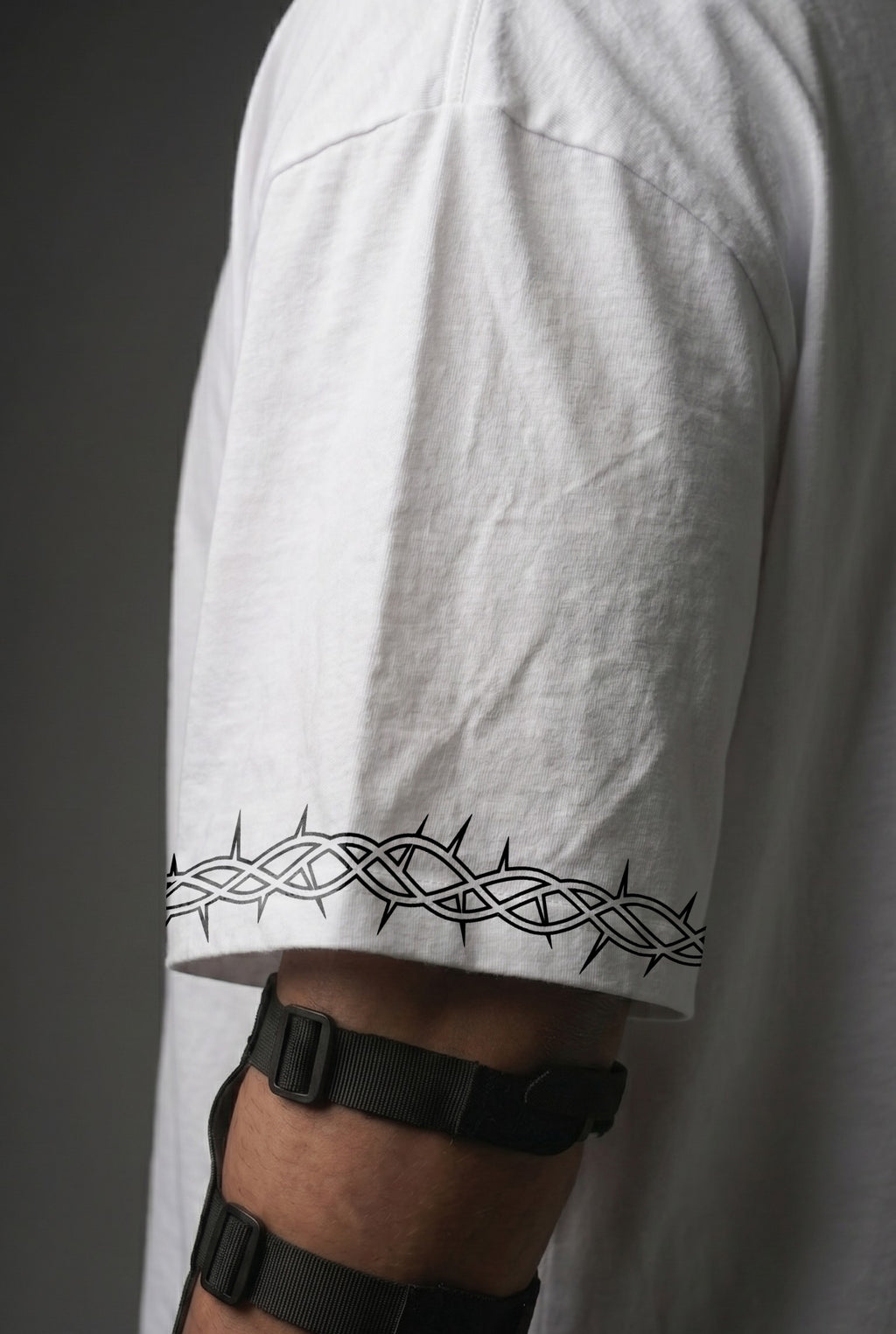 Teeyatra Cosmic Warrior Oversized T-Shirt | Divine Blade Edition