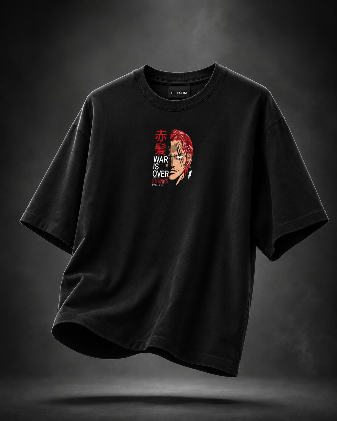 Teeyatra Shanks Red Emperor Oversized T-Shirt